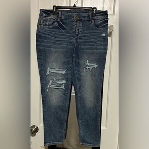 NWT Maurices High-Rise Boyfriend Distressed Jeans - 14W Short
